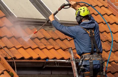 Démoussage et hydrofuge de toiture à Levie